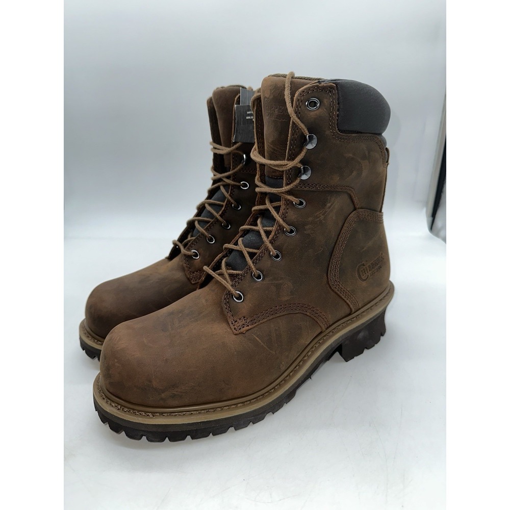 Tried On Chippewa Boots 8" Logger Boot 55025 Steel Toe 400g Insulated Men 10.5 M